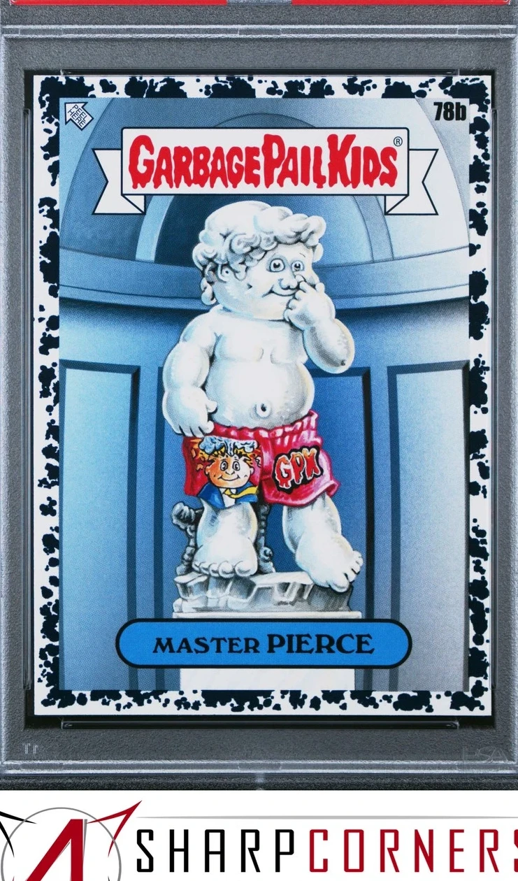 2020 Topps Garbage Pail Kids BRUISED BLACK #78b Master Pierce front