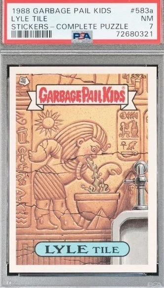 1988 Topps Garbage Pail Kids Series 15 Complete Puzzle #583a Lyle Tile front