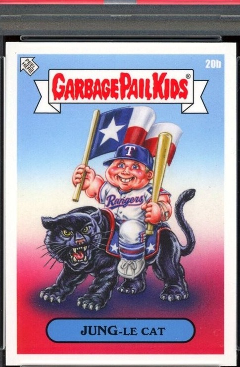 2023 Topps Topps Garbage Pail Kids X Mlb Series 3 #20b Jung-Le Cat front