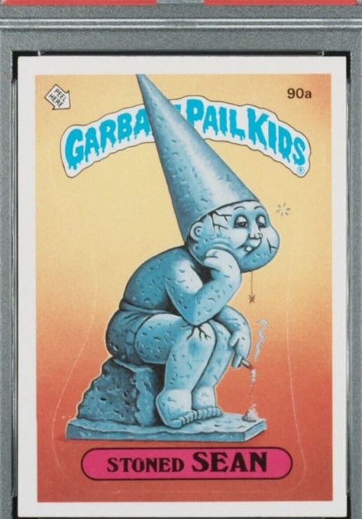 1986 Topps Garbage Pail Kids Series 3 #90a Stoned Sean front