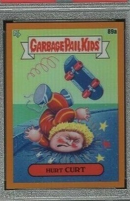 2020 Topps Garbage Pail Kids ORANGE REFRACTOR #89a Hurt Curt front