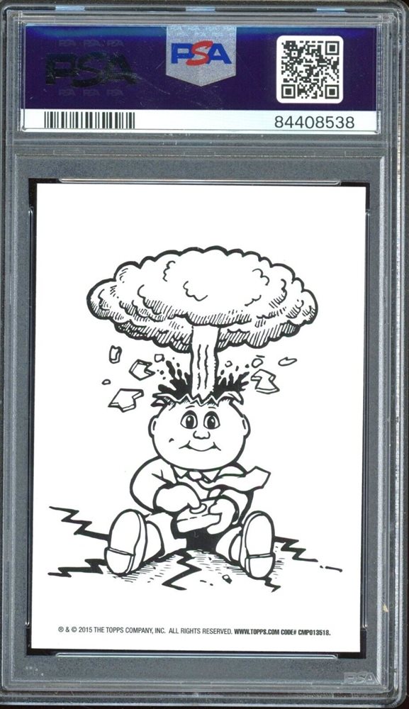 2015 Topps Topps Garbage Pail Kids 30Th Anniversary '80'S Spoof Character Back #14b Heart Les front