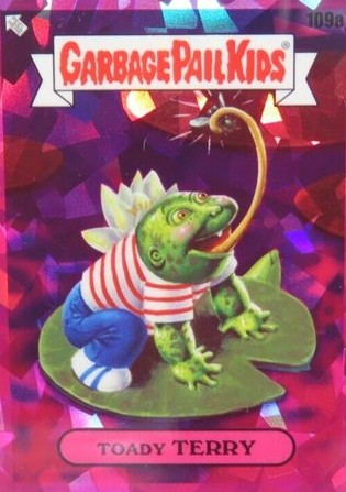 2021 Topps Garbage Pail Kids Sapphire Edition Fuchsia #109a Toady Terry front
