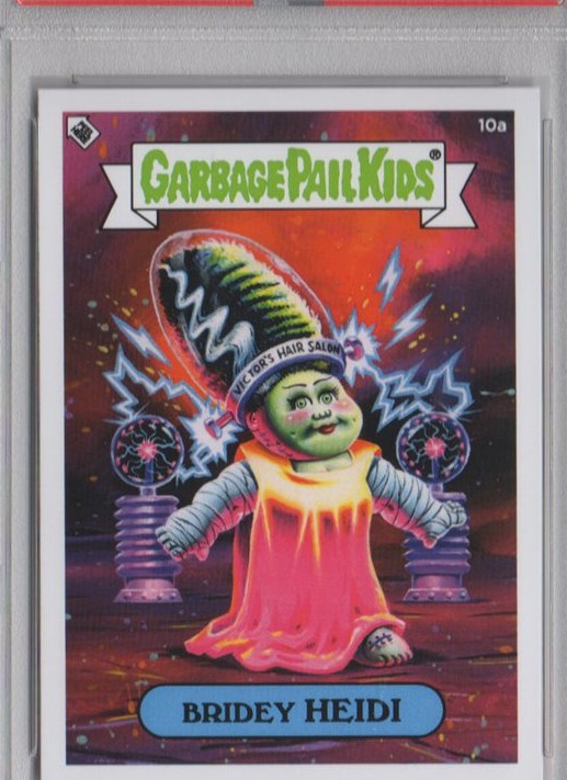 2019 Topps Super7 X Garbage Pail Kids X Universal Monsters #10a Bridey Heidi front