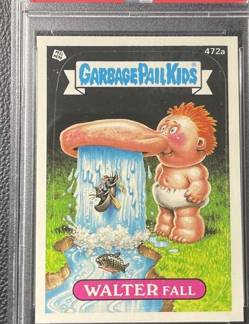 1988 Topps Garbage Pail Kids Series 12 #472a Walter Fall front
