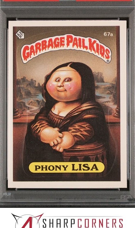 1985 Topps Garbage Pail Kids Series 2 #67a Phony Lisa front