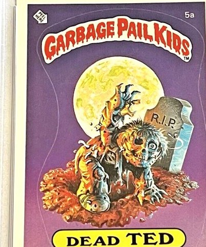 1985 Topps Garbage Pail Kids Series 1 Checklist-Glossy #5a Dead Ted front