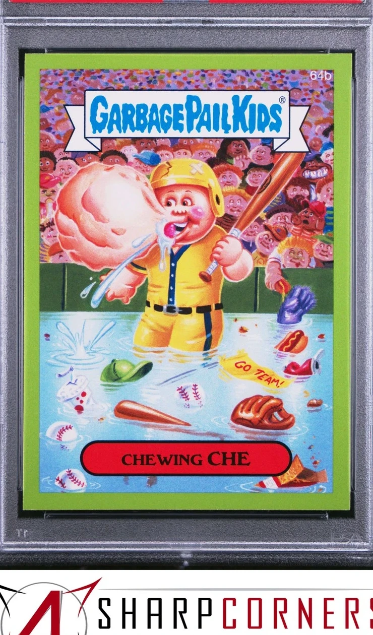 2015 Topps Topps Garbage Pail Kids Series 1 Green #64b Chewing Che front