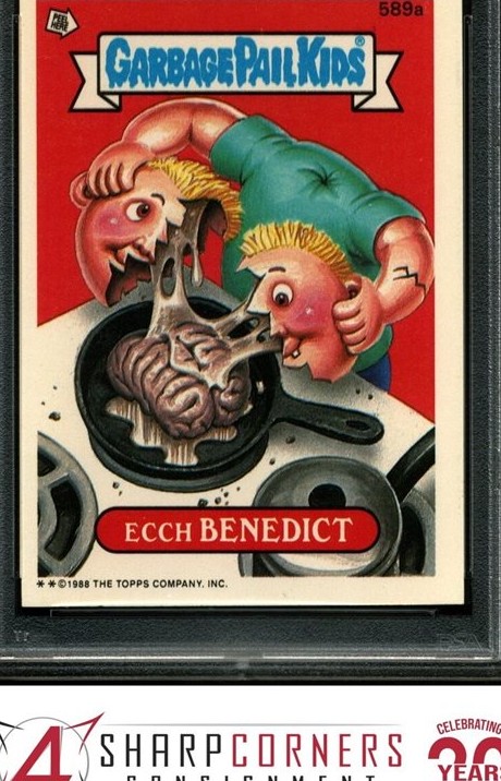 1988 Topps Garbage Pail Kids Series 15 #589a Ecch Benedict front