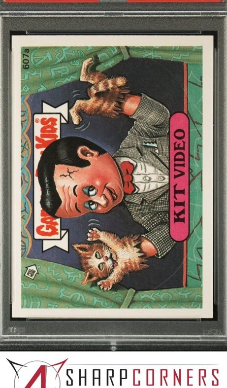 1988 Topps Garbage Pail Kids Series 15 Die-Cut #607a Kit Video front