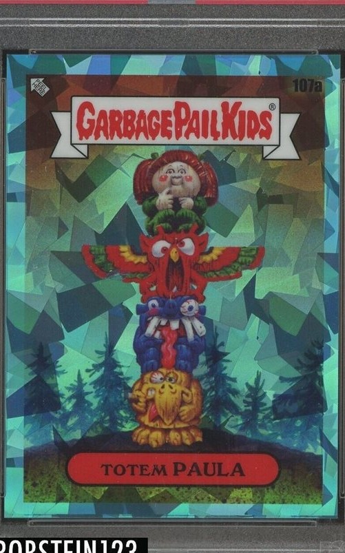 2021 Topps Garbage Pail Kids Sapphire Edition Aqua #107a Totem Paula front