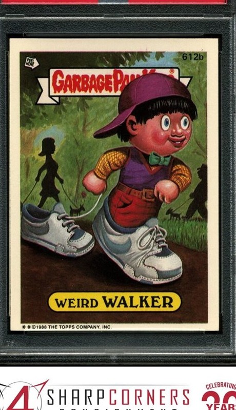 1988 Topps Garbage Pail Kids Series 15 #612b Weird Walker front