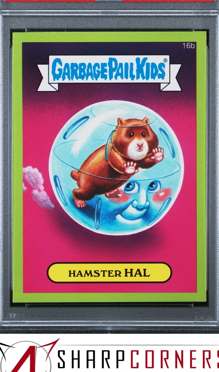 2015 Topps Topps Garbage Pail Kids Series 1 Green #16b Hamster Hal front