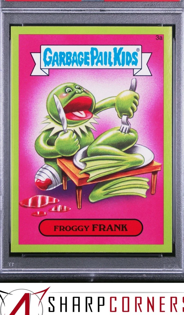 2015 Topps Topps Garbage Pail Kids Series 1 Green #3a Froggy Frank front