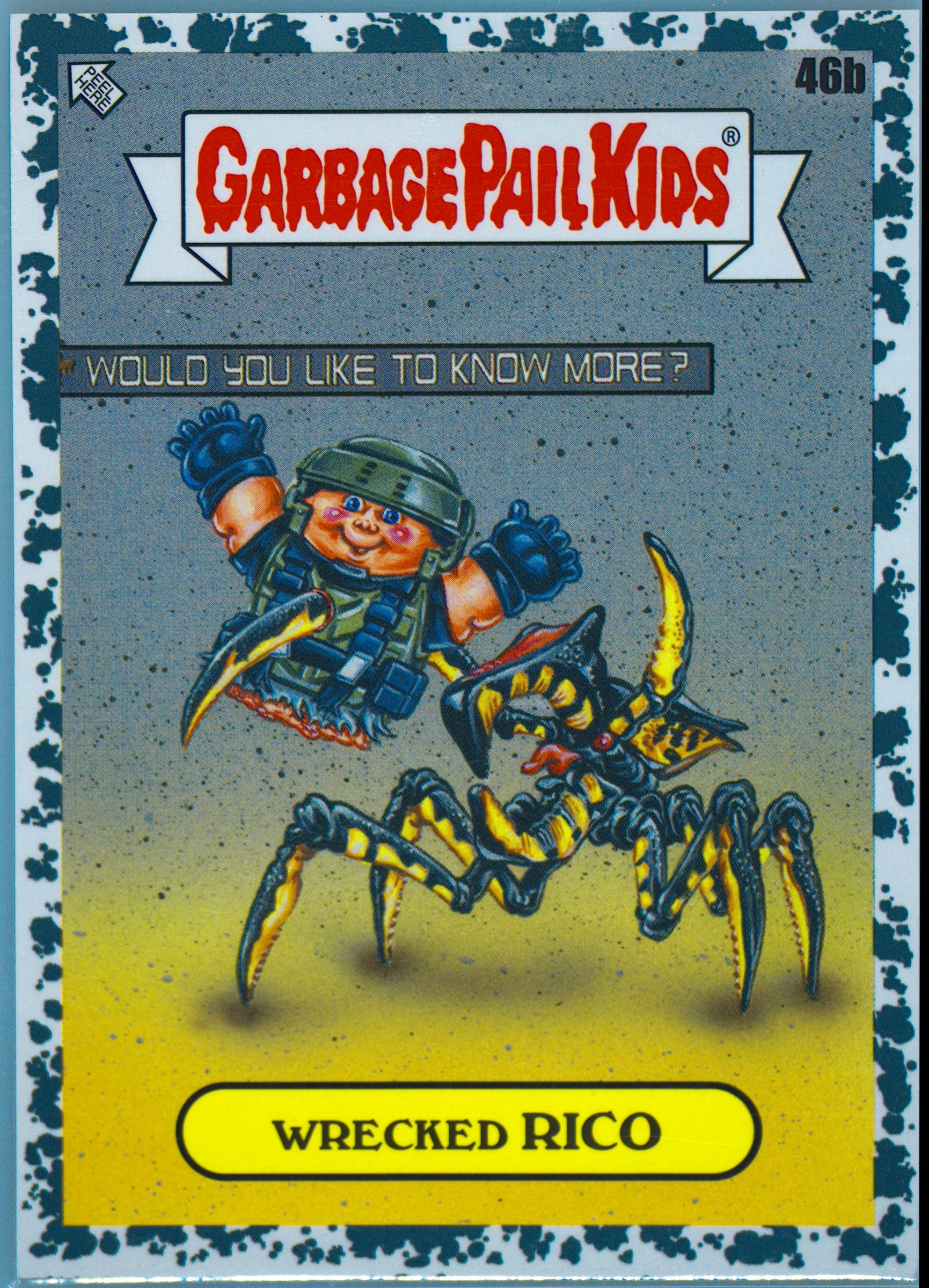 2023 Topps Garbage Pail Kids Intergoolactic Mayhem Moonrock Gray #46b Wrecked Rico front