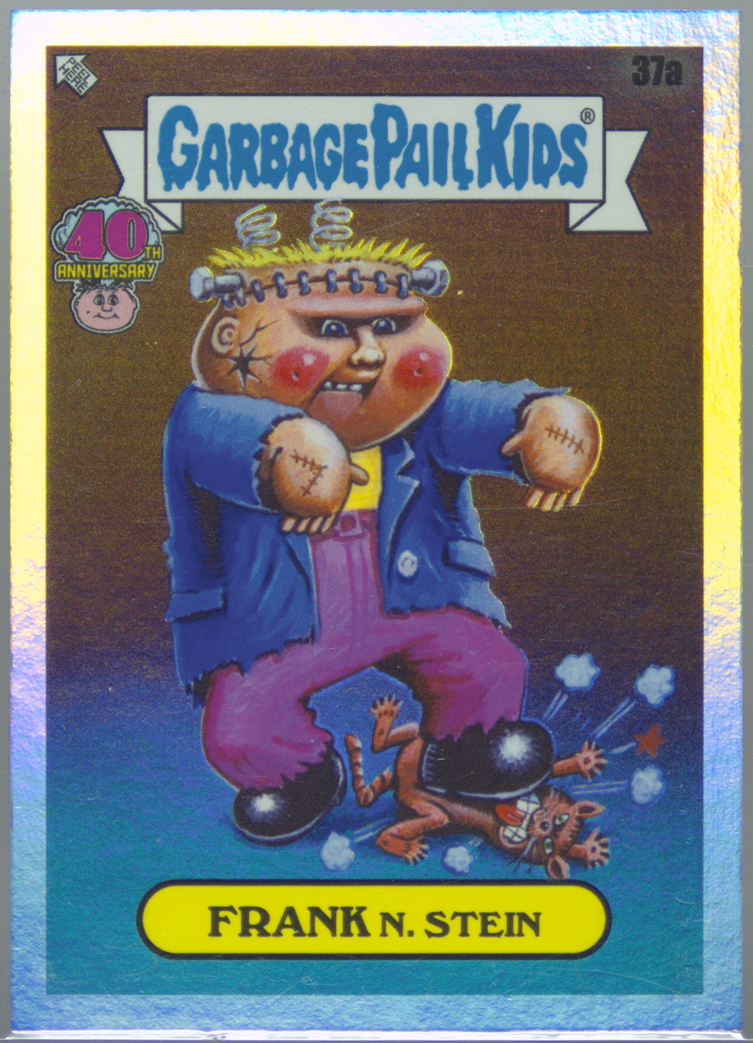 2025 Topps Worst Of Garbage Pail Kids 40Th Anniversary #37a Frank N. Stein front