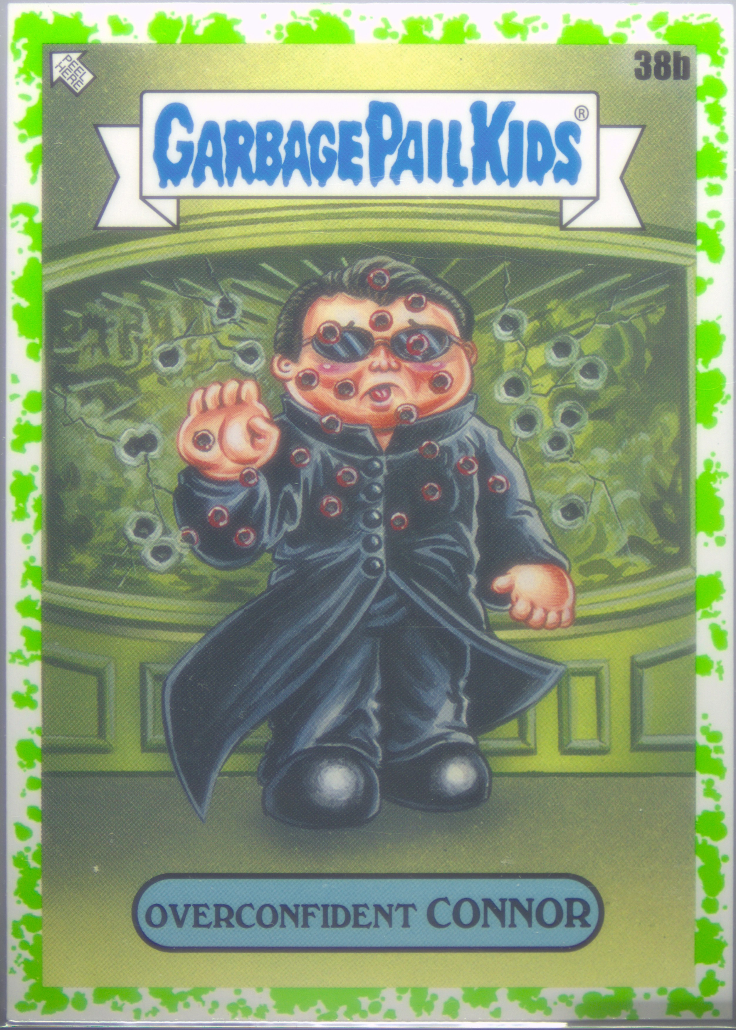 2023 Topps Garbage Pail Kids Intergoolactic Mayhem Booger Green #38b Overconfident Connor front