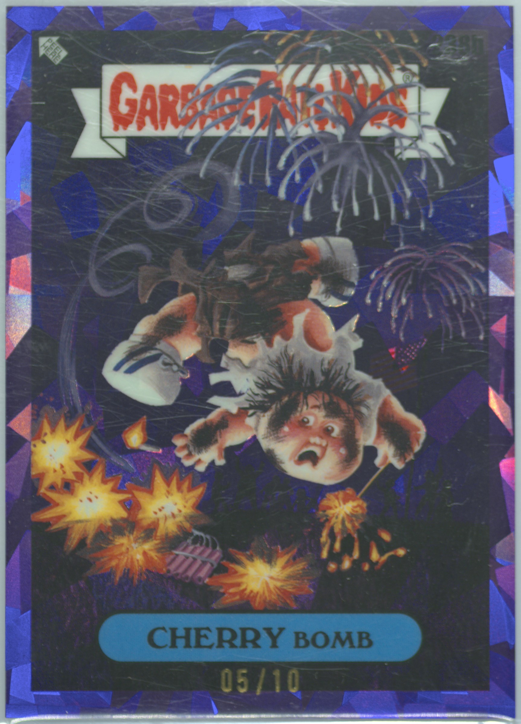 2023 Topps Topps Garbage Pail Kids Sapphire Edition Purple #238b Cherry Bomb front