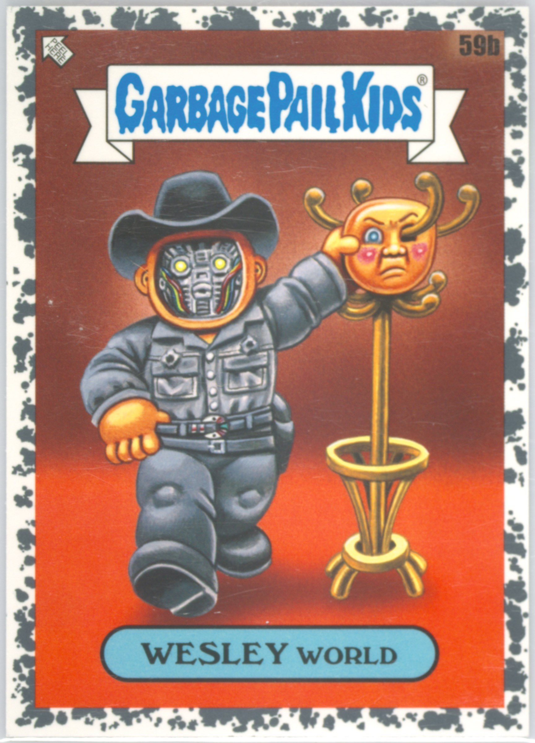 2023 Topps Garbage Pail Kids Intergoolactic Mayhem Moonrock Gray #59b Wesley World front