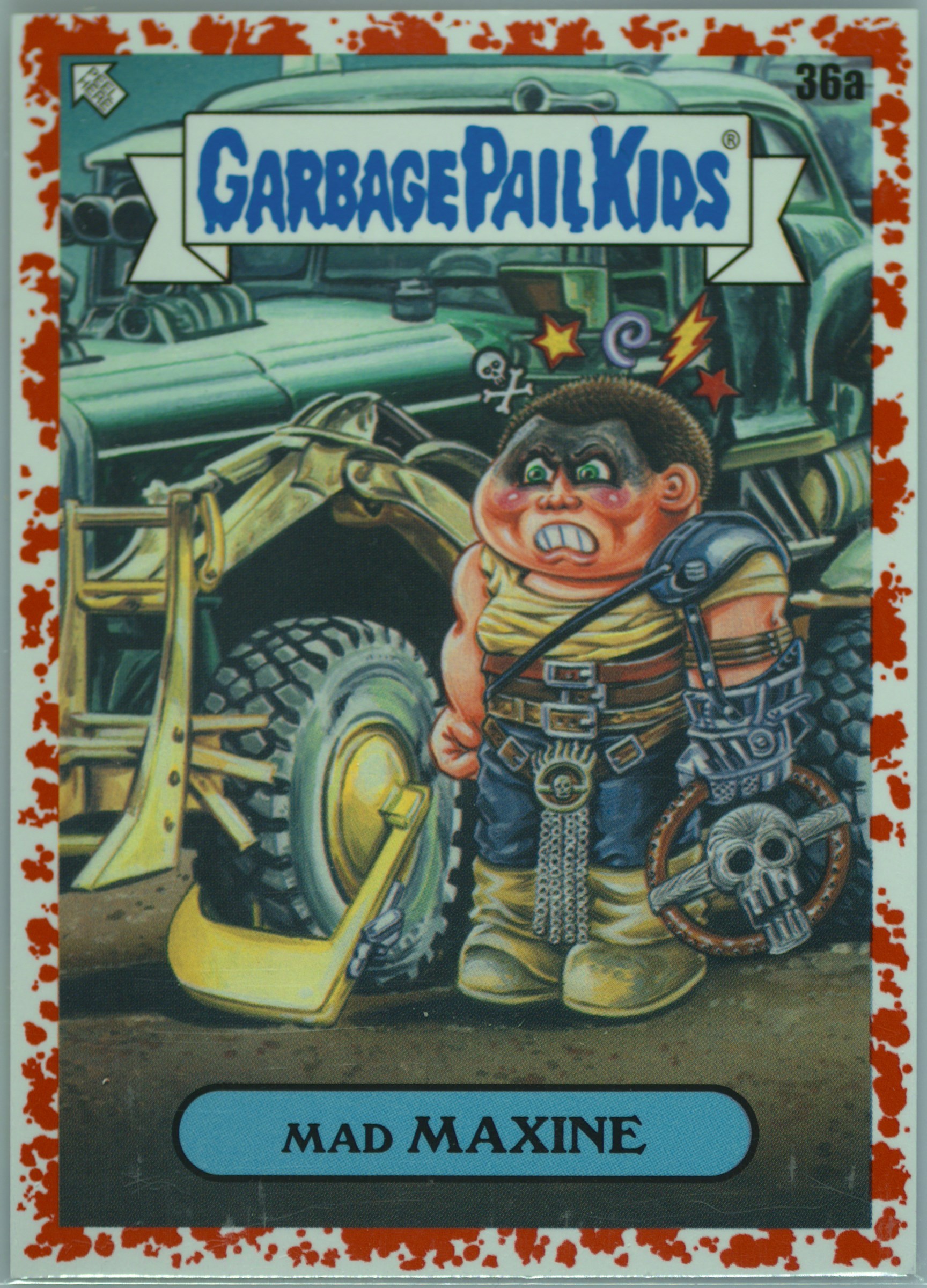 2023 Topps Garbage Pail Kids Intergoolactic Mayhem Supernova Red #36a Mad Maxine front