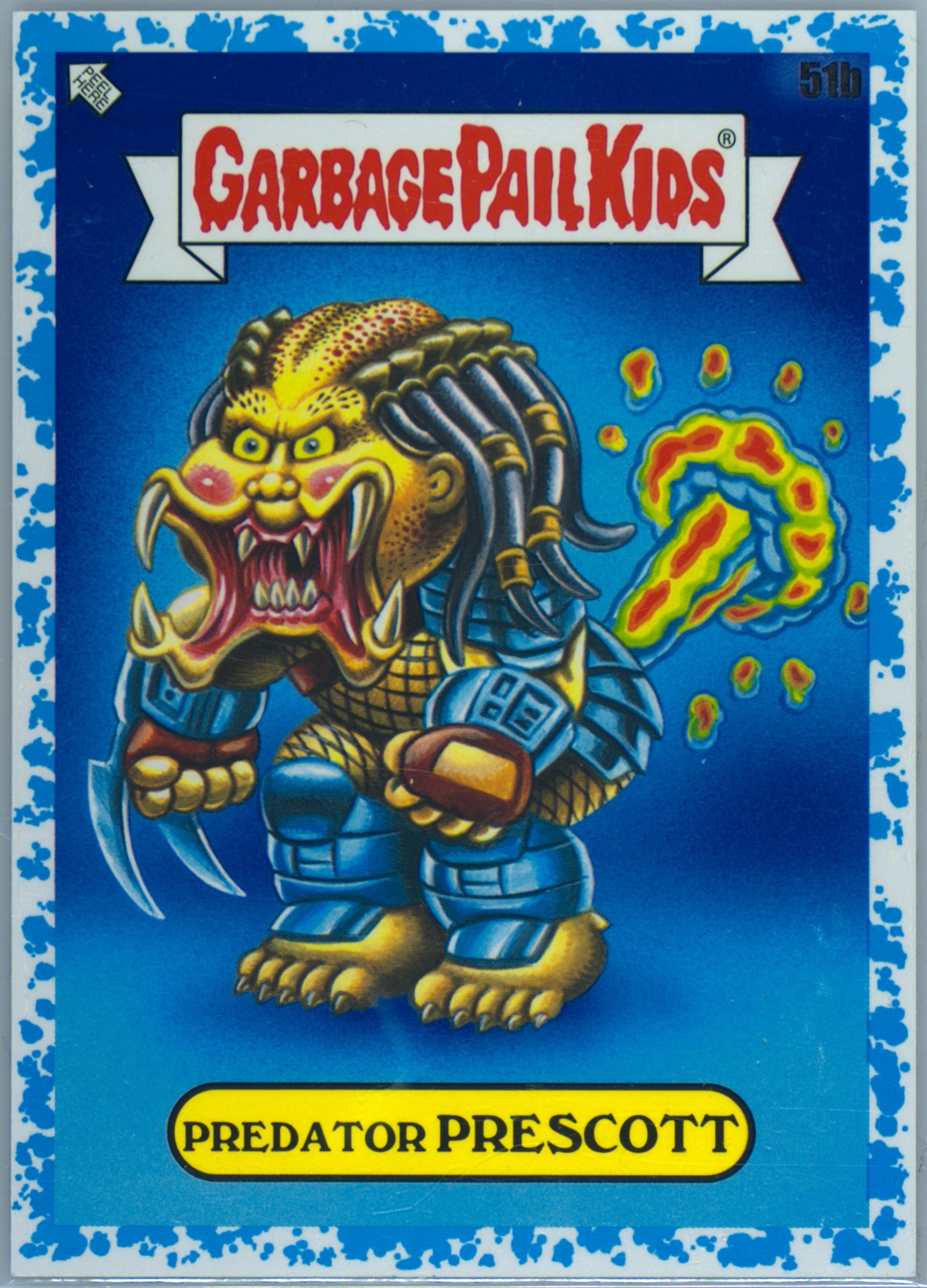 2023 Topps Garbage Pail Kids Intergoolactic Mayhem Galaxy #51b Predator Prescott front