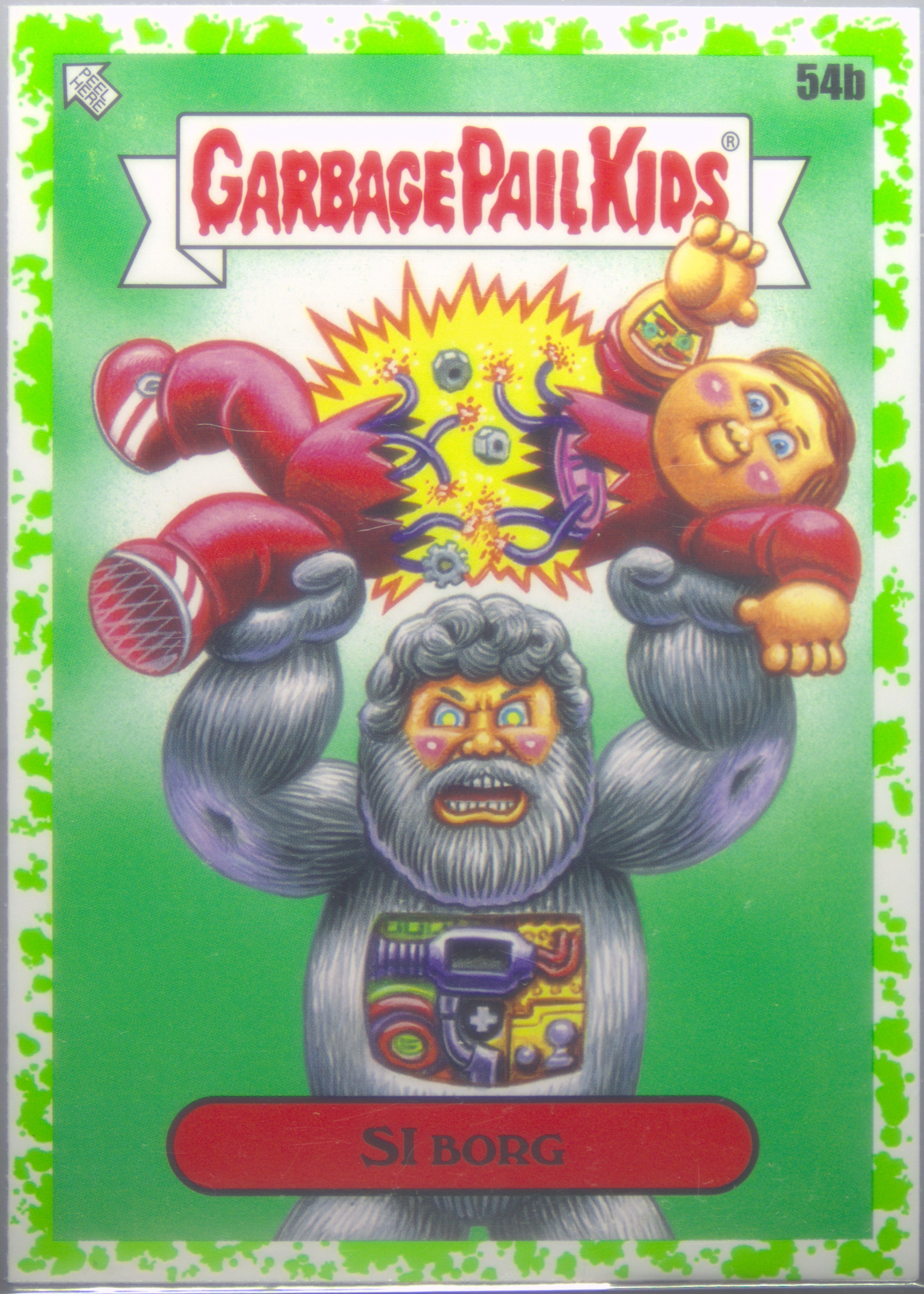 2023 Topps Garbage Pail Kids Intergoolactic Mayhem Booger Green #54b Si Borg front
