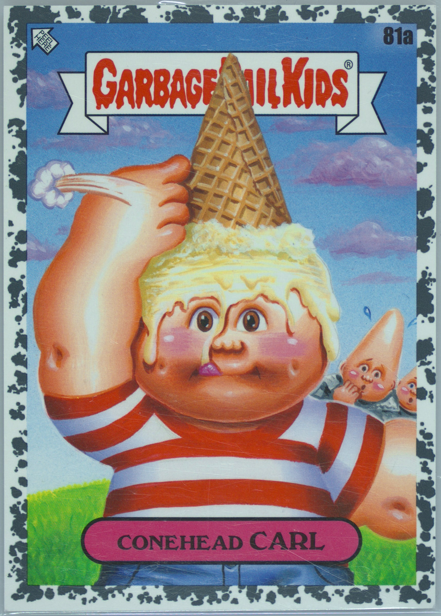 2023 Topps Garbage Pail Kids Intergoolactic Mayhem Moonrock Gray #81a Conehead Carl front
