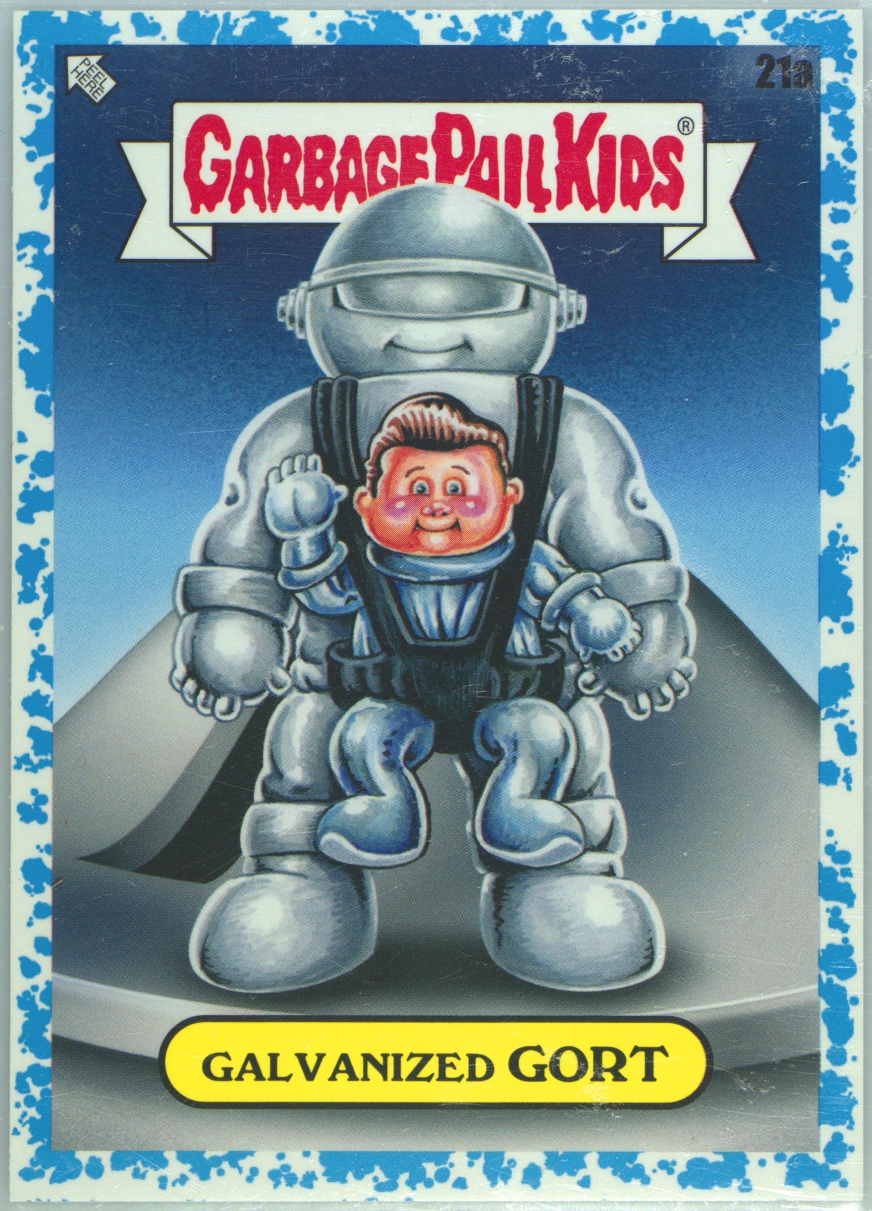 2023 Topps Garbage Pail Kids Intergoolactic Mayhem Galaxy #21a Galvanized Gort front