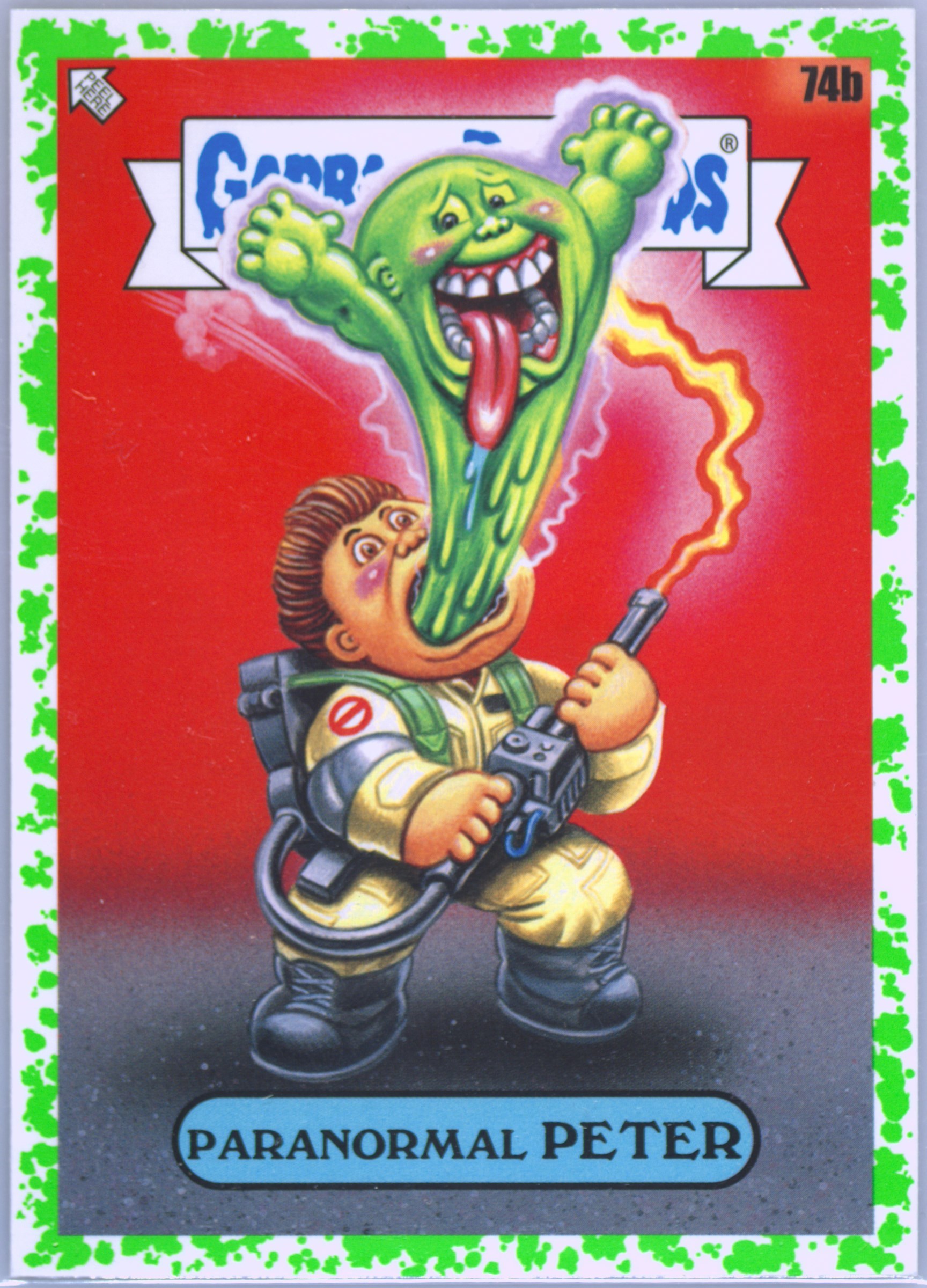 2023 Topps Garbage Pail Kids Intergoolactic Mayhem Booger Green #74b Paranormal Peter front