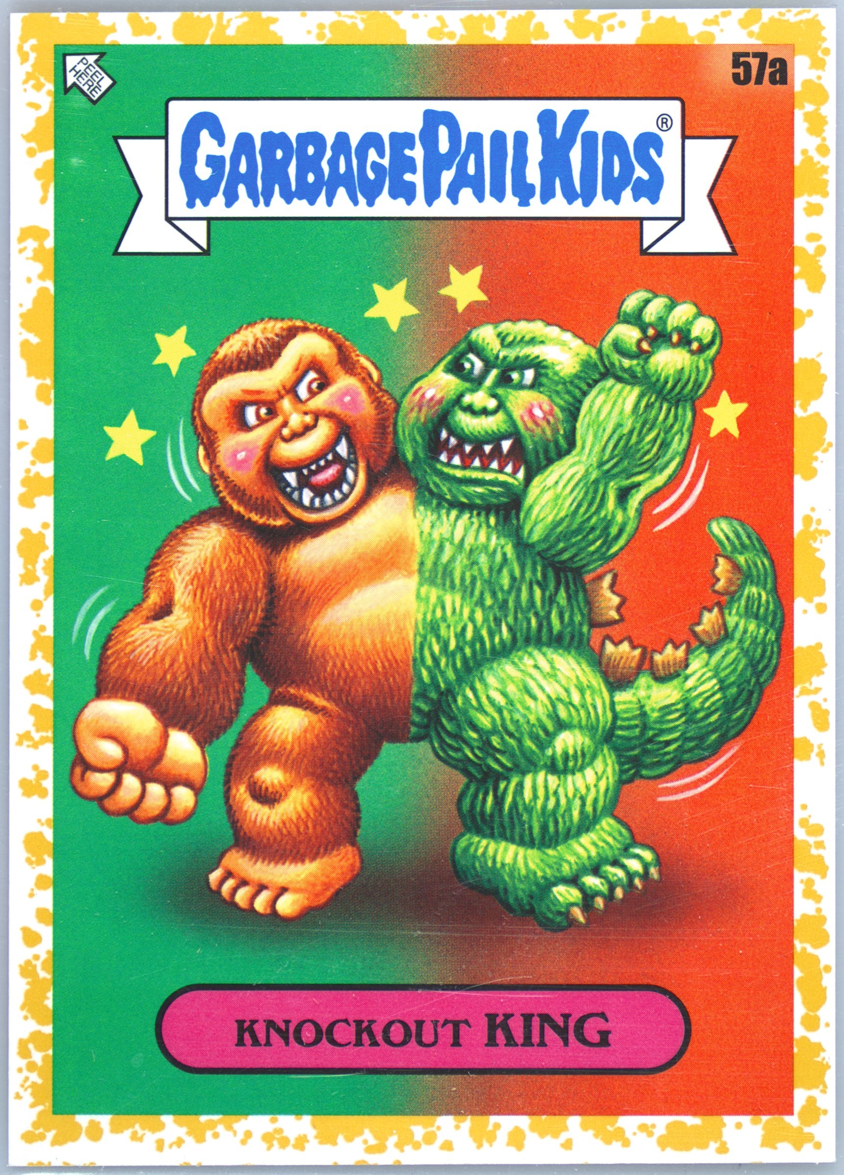 2023 Topps Garbage Pail Kids Intergoolactic Mayhem Fool'S Gold #57a Knockout King front