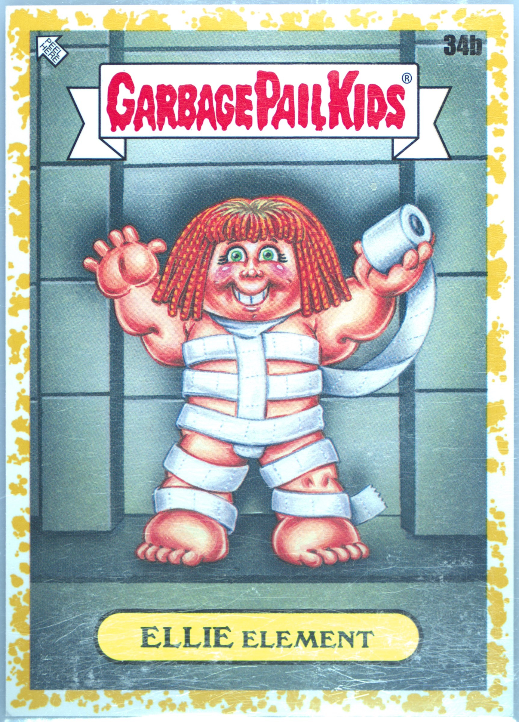 2023 Topps Garbage Pail Kids Intergoolactic Mayhem Fool'S Gold #34b Ellie Element front