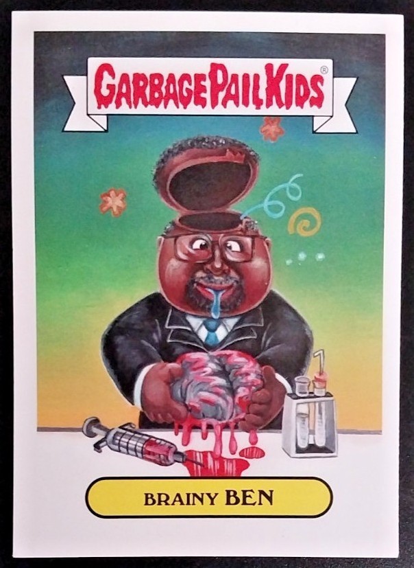 2016 Topps Topps Garbage Pail Kids American U.S. Presidential Candidate Sticker #5a Brainy Ben front